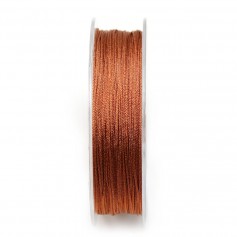 Caramel and glitter polyester thread, 0.8mm x 29m