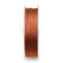 Fil polyester de couleur caramel pailleté, 0.8mm x 29m