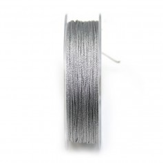 Silver and glitter polyester thread, 0.8mm x 29m