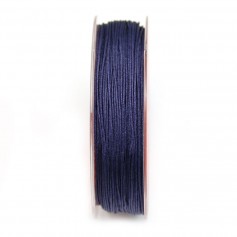 Fil polyester de couleur bleu nuit, 0.8mm x 30m