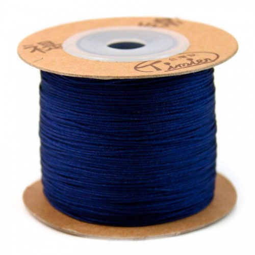 Fil polyester bleu marine 0.5 mm x 180m