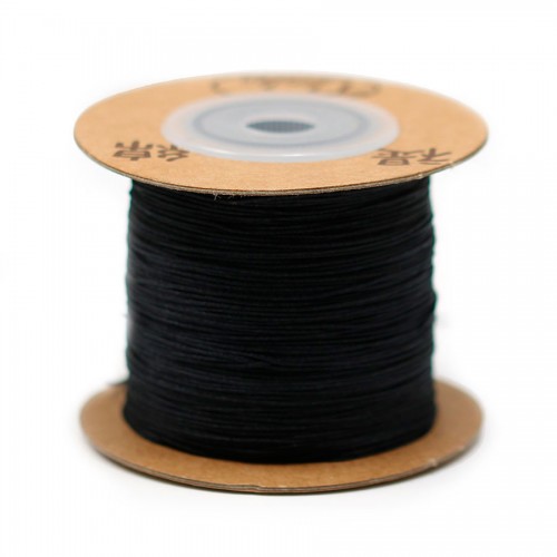 Fil polyester noir 0.5 mm x 180 m