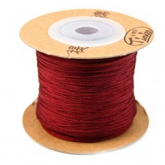 Fil polyester bordeaux 0.5 mm x 5m