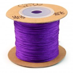 Fil polyester améthyste 0.5 mm x 5m