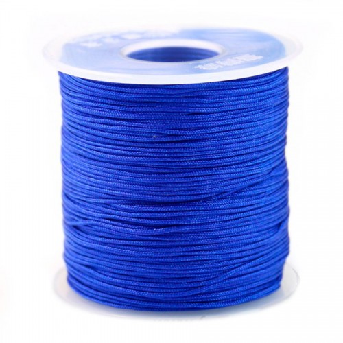 Fil polyester bleu saphir  0.8 mm x 100m
