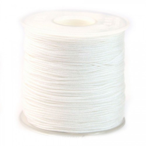 Fil polyester Blanc 0.8 mm X100m