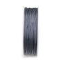 Thread on polyester, in hematite color, 0.8mm x 30m
