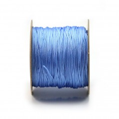 Fil polyester, de couleur bleu ciel, mesurant 0.8mm x 100m