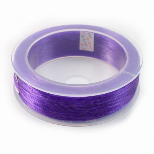 Fil élastique violet   0.5mm x 100m 