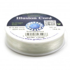 Fil Griffin nylon transparent 0.6mm x50m