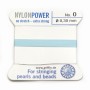 Fil power nylon avec aiguille inclus, de couleur turquoise x 2m