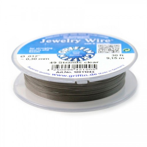 Stringing wire 49 Strand soft flexible 0.3mm x 9.15m