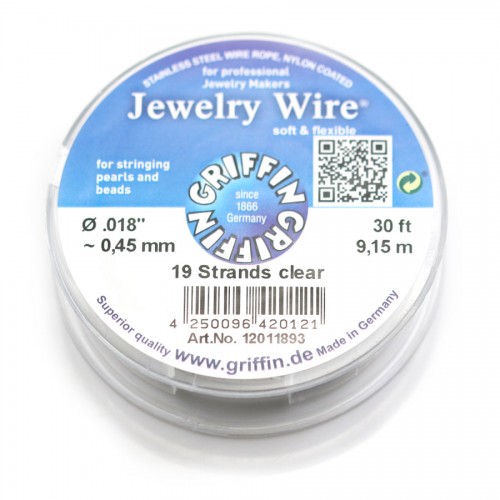 Stringing wire soft flexible 0.45mm x 9.15m