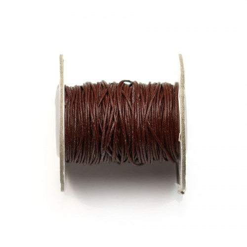 Fil leather chocolate 1.0mm x 1m