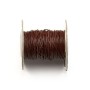 Fil en cuir chocolat 1.0mm  x 1m
