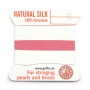 Fil du soie 0.3mm rose foncé x 2m