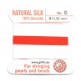 Fil du soie 0.3mm corail  x 2m