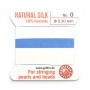 Fil du soie 0.3mm bleu x 2m