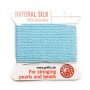 Fil du soie 1.02mm turquoise x 2m