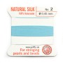 Fil du soie 0.45mm turquoise x 2m