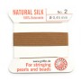Fil du soie 0.45mm beige x 2m
