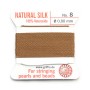 Fil du soie 0.8mm beige x 2m
