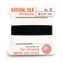 Fil du soie 0.45mm noir x 2m