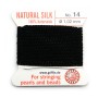 Fil du soie 1.02mm noir x 2m