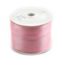 Fil polyester Double face satin rose 3 mm x 450m