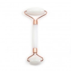 Rouleau masseur en pierre de Jade blanc x 1pc