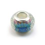 Pandora verre bleu azur & dorée 14mm x 1pc