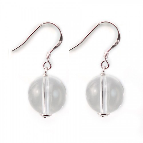 BO PENDANT 1 BOULE 12MM CRISTAL DE ROCHE