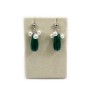 Boucles d’oreille en gold filled,malachite  & perles de culture d'eau douce x 2pcs