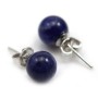 Sodalite earring, in size of 8mm, 925 silver x 2pcs