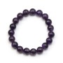 Bracelet Amethyste Boule Ronde 10 MM