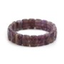 Flat rectangular amethyst bracelet x 1pc