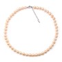 Collier Perle D'eau Douce Saumon