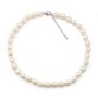 Collier Perle D'eau Douce Blanc 9-10mm