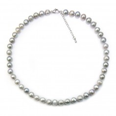 White Freshwater Pearl Necklace 11-12mm