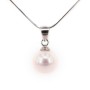 Pendentif en argent 925 et perle d'eau douce 9-9.5mm x 1pc 