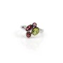 Bague tourmaline en argent 925 rhodié x 1pc