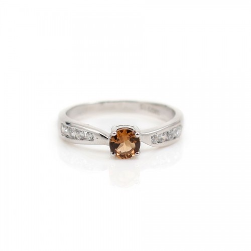 Bague tourmaline en argent 925 rhodié x 1pc