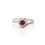 Bague tourmaline en argent 925 rhodié x 1pc