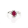 Bague tourmaline en argent 925 rhodié x 1pc