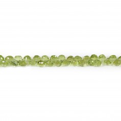 Peridot, in the shape of conical facet 4.5x5mm x 22cm