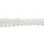 Pierre de lune, en forme de briolette facetté, 3.5 * 5.5mm x 22cm