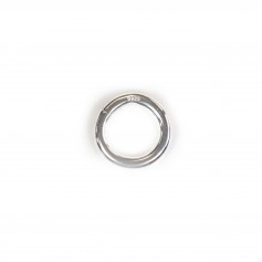 Fermoir mousqueton rond en argent 925 16mm x 1pc