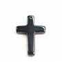 Onyx black, cross, 20x30mm x 40cm