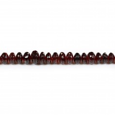 Garnet, round shape, graded size x 40cm