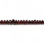 Grenat, en forme de rondelle de taille dégradée x 40cm